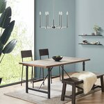 INK+IVY Renzetti 6-Light Contemporary Candelabra Styled Chandelier in Silver, One Size II150-0132