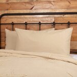 Burlap Vintage King Sham 21x37