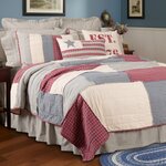 Hatteras Patch California King Quilt 130Wx115L