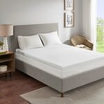 Sleep Philosophy 3" Cooling Gel Memory Foam Mattress Topper in White, Full BASI16-0392
