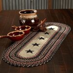 Colonial Star Jute Oval Runner 13x36