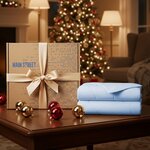 Main Street Sublime Serenity Luxury Comforter in Ice Blue, 90x90" OLX10-0011