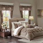 Madison Park Essentials Joella 24 Piece Room in a Bag in Taupe, Queen MPE10-476