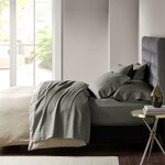 Madison Park 800 Thread Count Cotton Blend Sateen Sheet Set in Charcoal, Cal King MP20-6424
