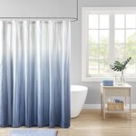 Madison Park Ara Ombre Printed Seersucker Shower Curtain in Blue, 72x72" MP70-6596