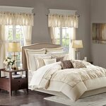 Madison Park Essentials Joella 24 Piece Room in a Bag in Ivory, Queen MPE10-479