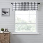 Sawyer Mill Black Plaid Valance 16x72