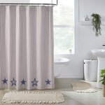 Celebration Applique Star Shower Curtain 72x72