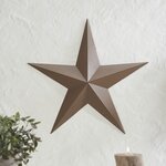 Metal Star Rust Brown Distressed 24x24
