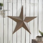 Metal Star Rust Brown Distressed 36x36