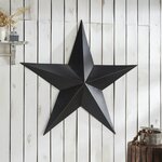 Metal Star Speckled Black Distressed 48x48