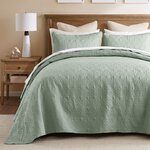 Madison Park Quebec Reversible Bedspread Set in Seafoam, Full MP13-6445