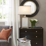 Hampton Hill Colette Rectangular Ceramic Table Lamp in Ivory, One Size MPS153-0025