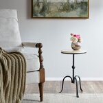 Madison Park Gaberial Accent Table in Black, One Size MP125-0819