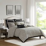 Madison Park Signature Reed Comforter Set in Gray, King MPS10-547