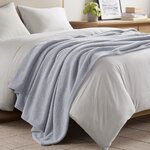 Madison Park Dream Soft Blanket in Grey, Twin BR51-4440
