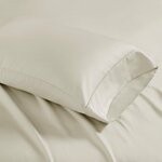 Madison Park 1500 Thread Count Cotton Blend 2 PC Pillowcases in Ivory, Standard MP21-4848