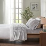 True North by Sleep Philosophy Cozy Cotton Flannel Printed Sheet Set in Bear, Queen TN20-0413