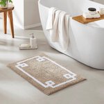 Madison Park Evan Cotton Tufted Bath Rug in Taupe, 20x30" MP72-3564