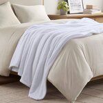 Madison Park Dream Soft Blanket in White, Twin BR51-4437