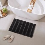Madison Park Tufted Pearl Channel Rug in Black, 17x24" MP72-8457