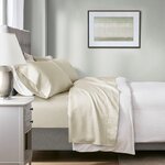 Madison Park 1000 Thread Count HeiQ Smart Temperature Cotton Blend 4 PC Sheet Set in Ivory, Cal King MP20-8942