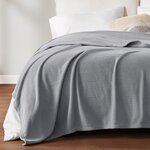 True North by Sleep Philosophy Microfleece Blanket in Grey, King TN51-0550