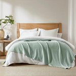 Madison Park Liquid Cotton Blanket in Seafoam, Full/Queen BL51N-0736