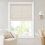 Madison Park Quincy Cordless Roman Shade in Linen, 35x64" MP40-9005