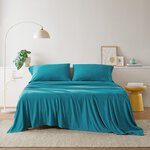 Intelligent Design Cotton Blend Jersey Knit All Season Sheet Set in Teal, Twin XL ID20-1237