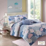Urban Habitat Kids Cloud Cotton Printed Comforter Set in Blue, Full/Queen UHK10-0018