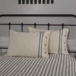 Market Place Gray Standard Sham 27Lx21W