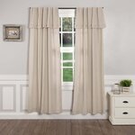 Farmhouse Ticking Taupe Panel Set of 2 96Lx50W