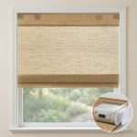 Madison Park Nordic Woven Light Filtering Cordless Roman Shade in Neutral, 40X64" MP40-9058