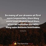 franchise dreams and goals