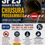 chiusura gallerie porte valchisone sp 23