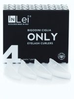 InLei "ONLY" - Силиконовые щипцы для завивки ресниц/4 пары/ (S,M,L,XL)