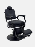 Барбер-кресло Classic Black Barber Chair (Q-588B) — гидравлическое, черное