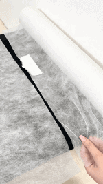 Non-woven fabric in a roll perforated 60cm x 80m white - Image 3