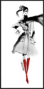 Modern Fashion I Red Crop - Canvas
