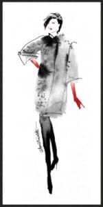 Modern Fashion II Red Crop - Canvas