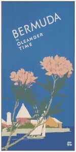 Vintage Bermudain Oleander Time - Canvas Gallery White
