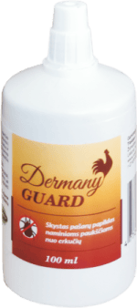 Dermany Guard skystas papildas paukščiams nuo erkučių (100ml)