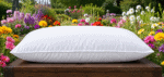 Firm wool pillow with high-loft support