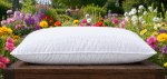 Soft wool pillow with plush low-loft comfort