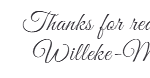 Thanks for reading