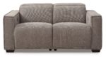 KY467 PRIMO 2 SEATER RECLINER SOFA MOLE CHENILLE CUT OUT (1)