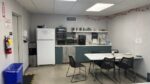 14x30 modular office trailer interior - kitchenette and office space, California