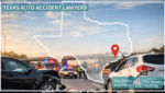 Texas auto accident lawyers helping injured drivers after serious crash with Texas map highlighting Houston representation.