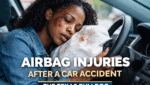 Airbag injuries after a car accident including facial injuries from airbag deployment